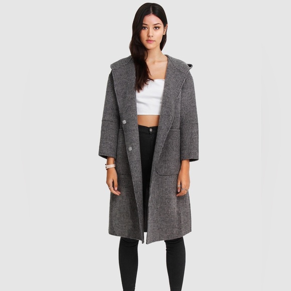 Belle & Bloom Women's Walk This Way Wool Blend Oversized Coat Size Small - Picture 1 of 15